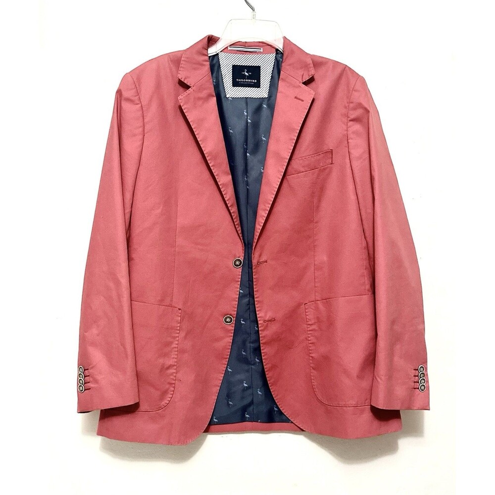 Taylorbyrd Pink Salmon Sport Coat Blazer Suit Jacket Business Event Men’s 40R